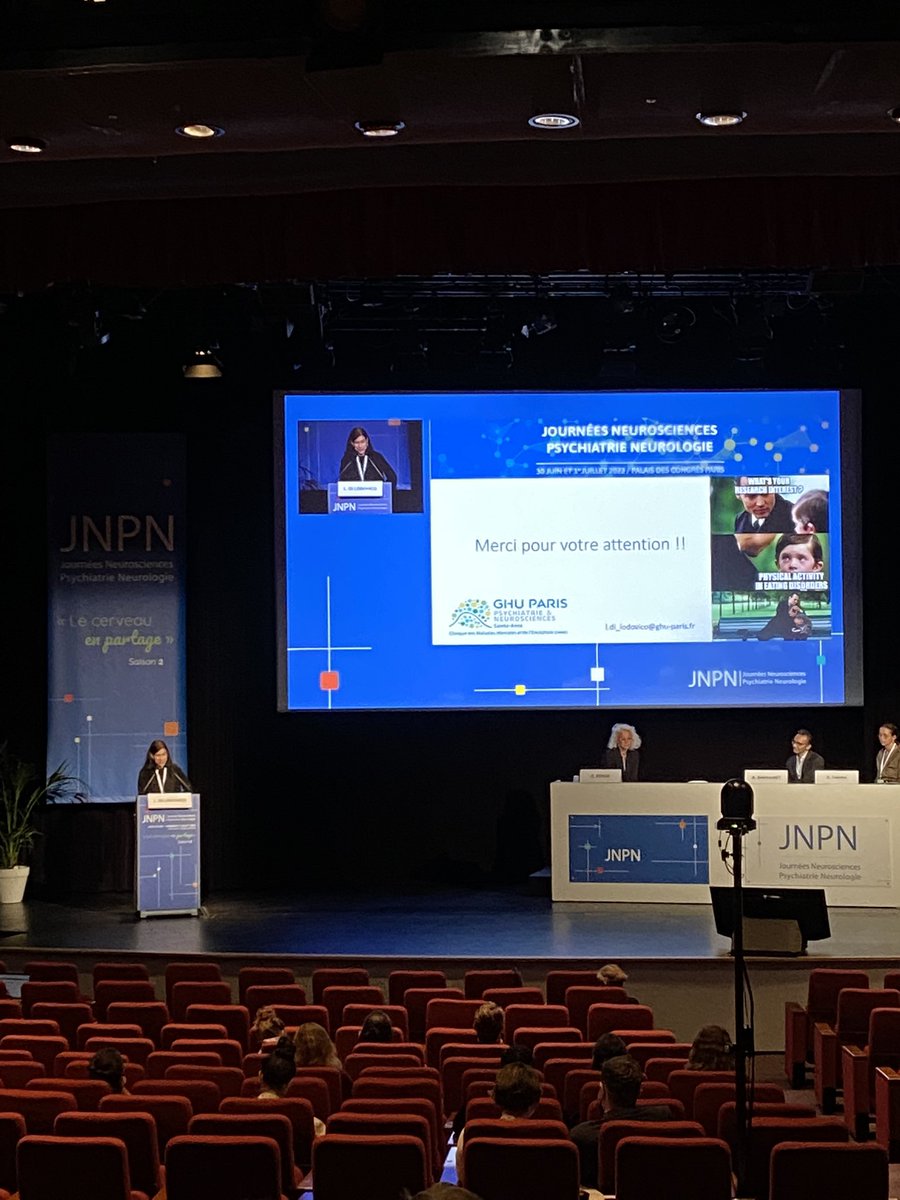 MalletJasmina's tweet photo. Brillante présentation du Dr Laura Di Lodovico #CMME sur le #sport comme “problème” dans les #TCA @jnpn2022 #jnpn2022 #neurosciences #psychiatrie @MissBlemish https://t.co/AH9gDvO1Sp