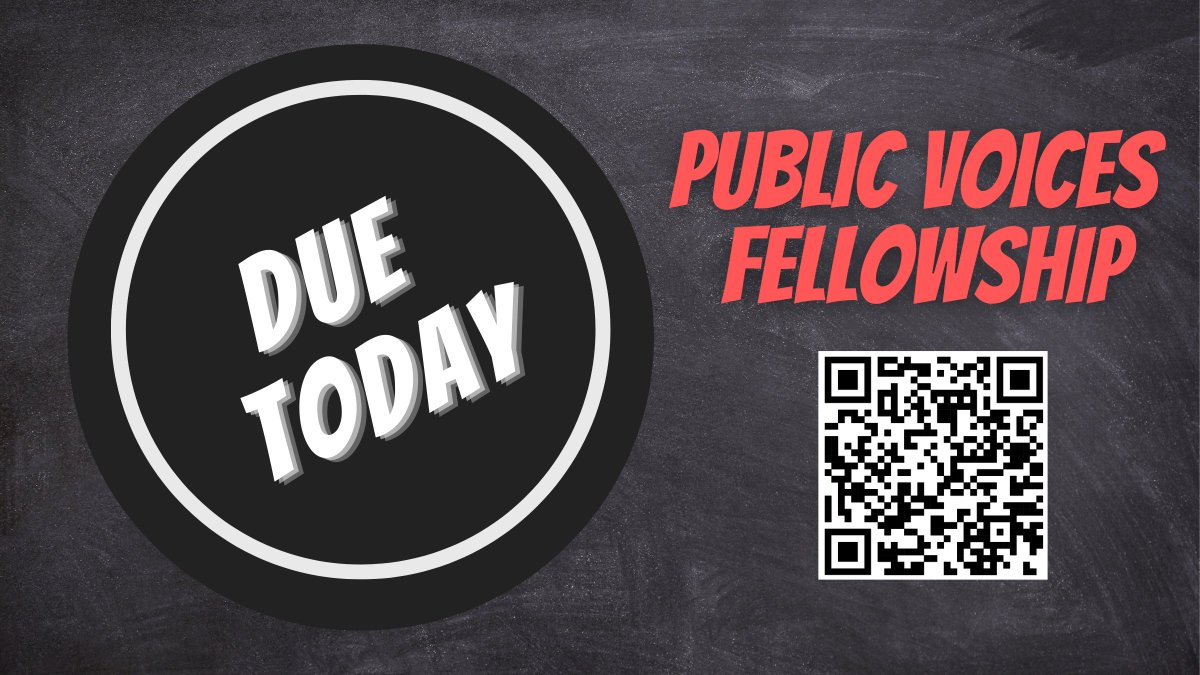 FACULTY: Today is the last day to apply to be a Public Voices Fellow!
wff.yale.edu/what-were-doin…