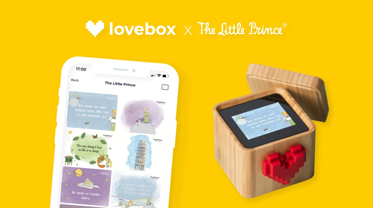 We are thrilled to announce that we have released 150 exclusive <a href="/Le_PetitPrince/">Le Petit Prince Officiel</a> templates on the Lovebox mobile app, allowing our users to enchant their notes to their loved ones. 💖  Download the Lovebox app now and enjoy a 30 day free trial to discover these templates!