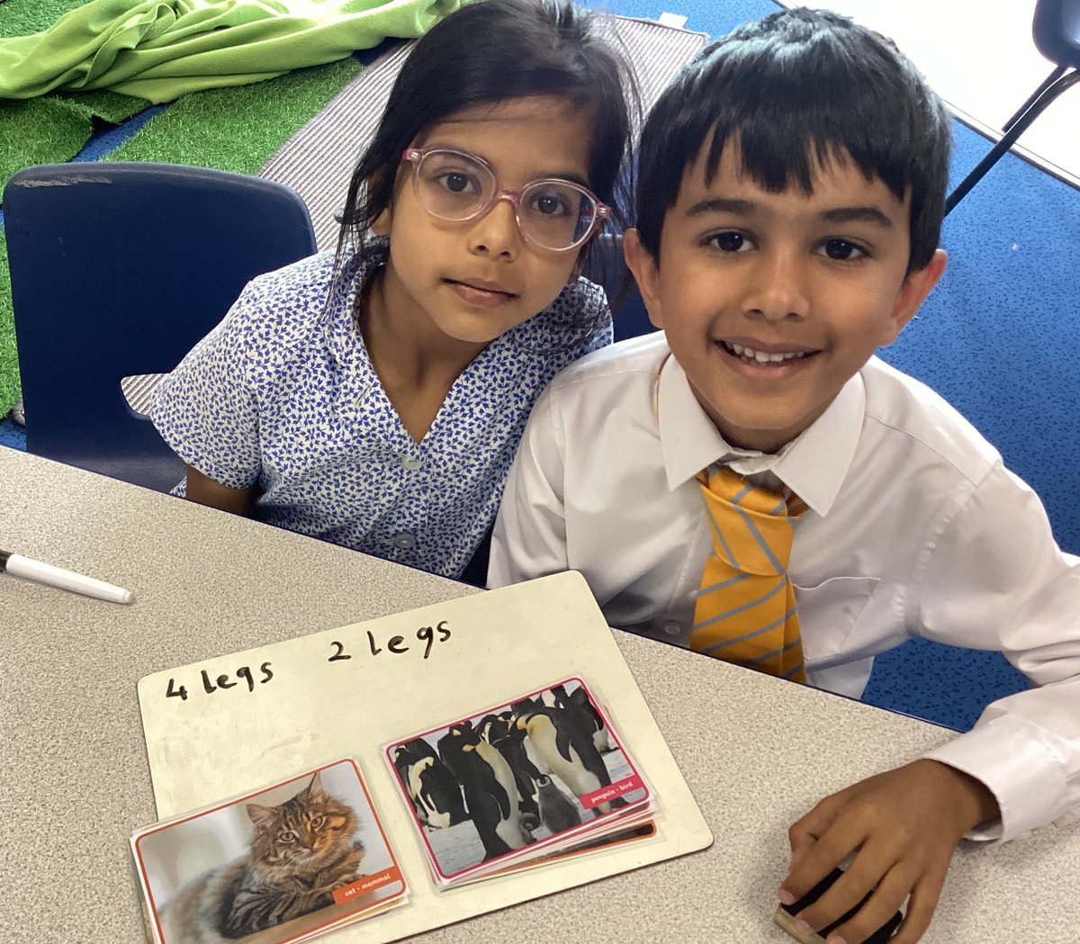 StainesPrepYr1's tweet photo. #StainesPrepYear1 thought about how we could sort out animals. These are some of the ideas that we came up with. We then learnt about 5 animals groups - mammals🐄, amphibians🐸, reptiles🐢, fish🐠 and birds🦉. #StainesPrepScience #StainesPrepLearn https://t.co/tLnHkjK2Su