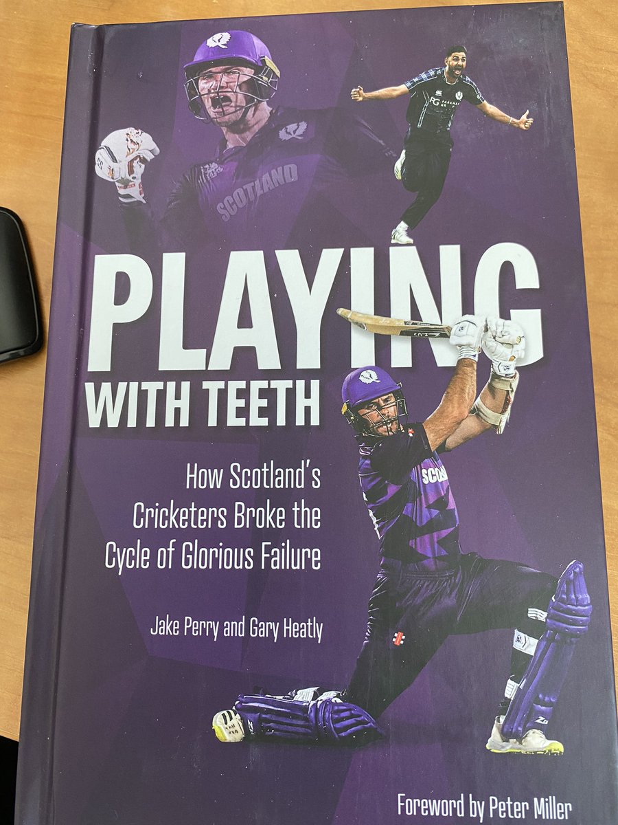 Aah😊 A real book from a proper bookshop.on cricket 🏏🏏🏴󠁧󠁢󠁳󠁣󠁴󠁿🏴󠁧󠁢󠁳󠁣󠁴󠁿 Thanks @jperry_cricket @G_HMedia & to those players (esp the NE loons @MeerGoose11 @crossy16 @leasky29 coaches & administrators who broke the cycle @CricketScotland @sue_strachan @hughlittle1 @NESCricket @GordosCricket