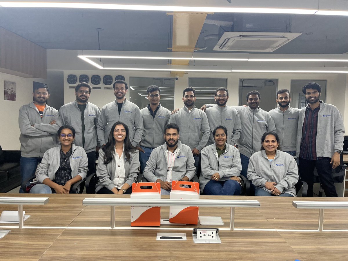 <a href="/squadcastHQ/">Squadcast Inc.</a> is buzzing with activity. Our two-day #Hackathon just started where internal teams participate, brainstorm &amp; get cracking on some fantastic ideas. With few awesome prizes at stake.
And oh, did we mention we are loving our new swag.😎
#WorkFromOffice - We missed you!