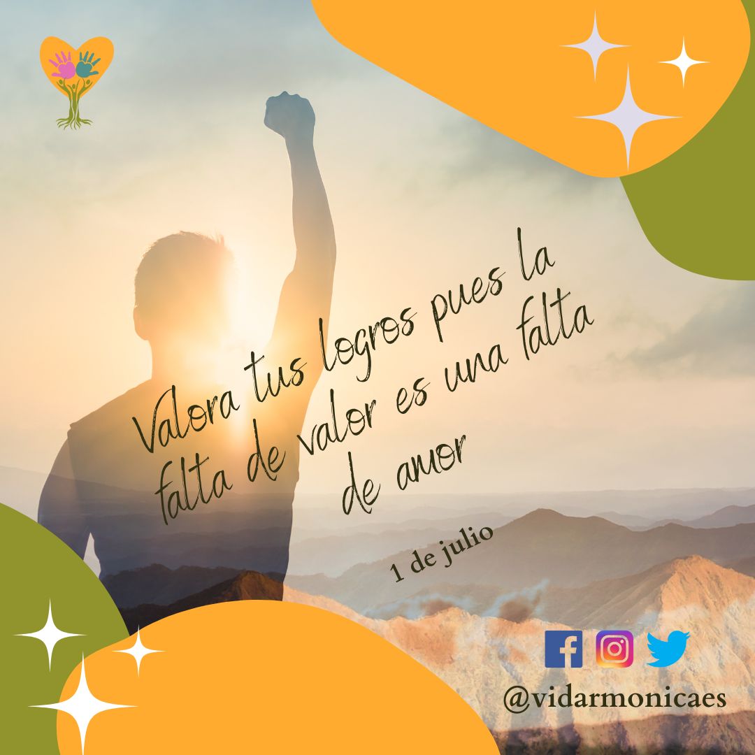 Celebra tus logros.
Es importante que sepas apreciar y valorar lo que has conseguido pues la falta de valor es una falta de amor.
Hoy celebramos 6 meses y 182 días de pensamientos contigo. 🎈👏😍

#pensamientodeldia #1dejulio #logro #valoracion #autoestima