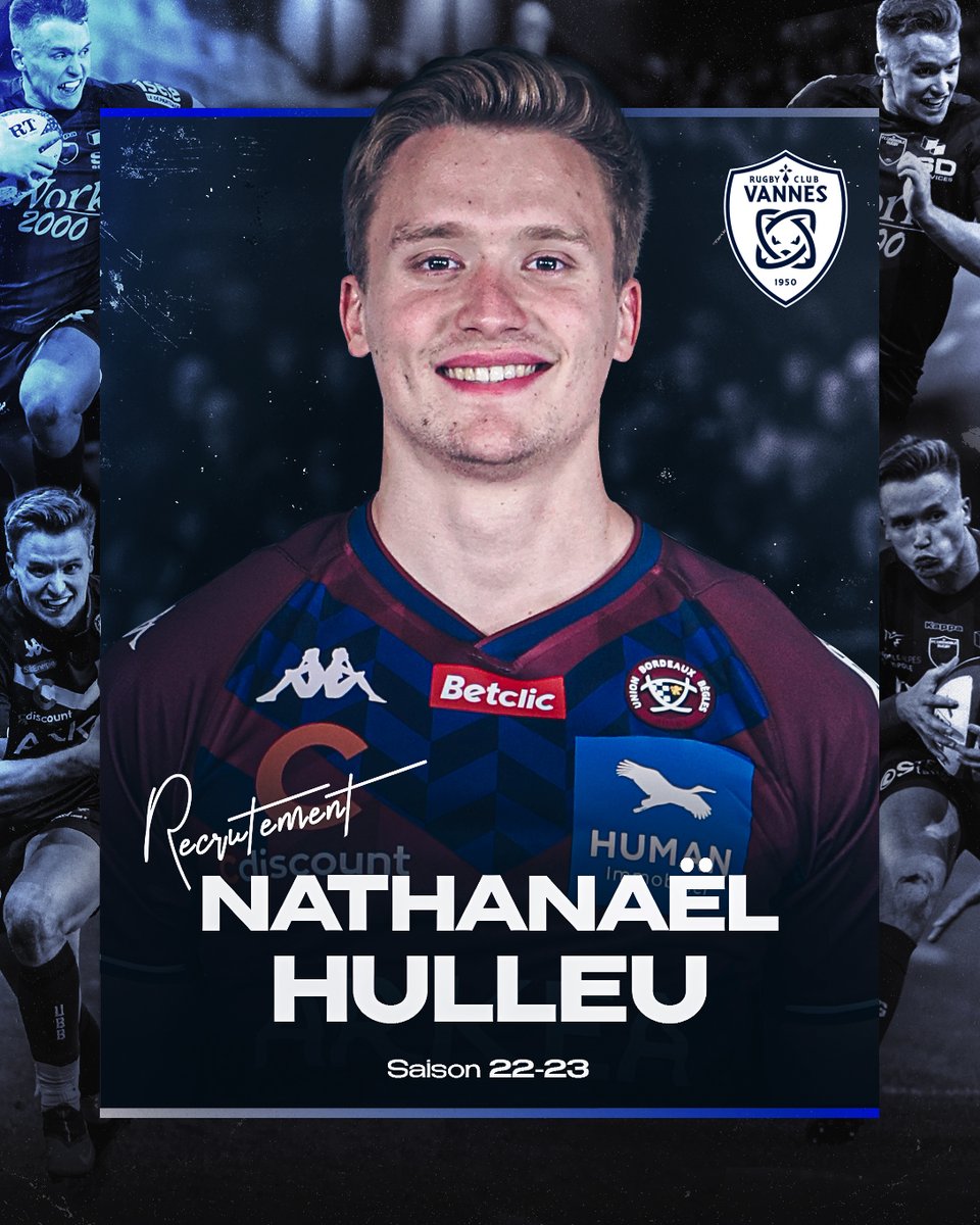 🤝Le <a href="/RugbyClubVannes/">Rugby Club Vannes</a> est heureux d’officialiser l’arrivée en prêt pour une saison de 𝙉𝙖𝙩𝙝𝙖𝙣𝙖𝙚̈𝙡 𝙃𝙪𝙡𝙡𝙚𝙪 en provenance de l'<a href="/UBBrugby/">Union Bordeaux Bègles</a>.

Notre communiqué 👉cutt.ly/fKCh1vw

Bienvenue en Bretagne Nathanaël.

#RCV #BreizhRugby