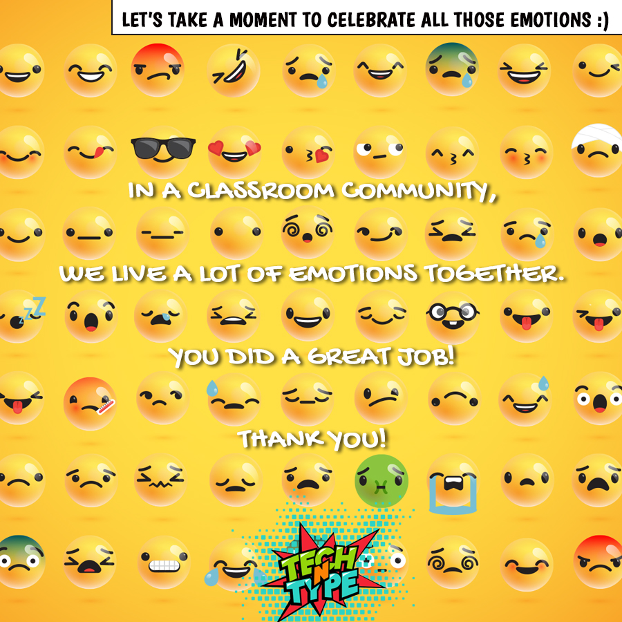 We have a lot of days together in our classroom community and live a lot of emotions! Great job to everyone for making this year special!

#teachersofinstagram #digitaleducation