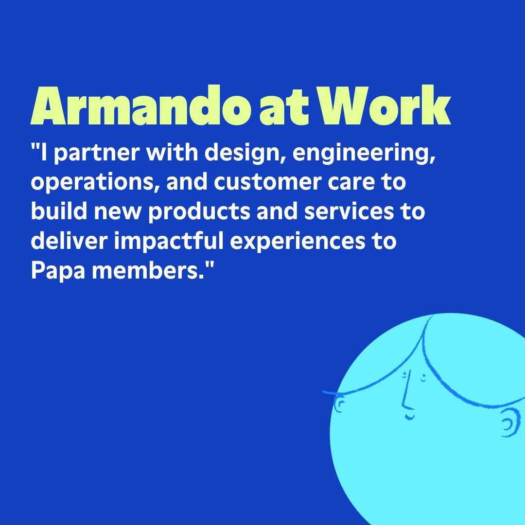 join_papa's tweet photo. At Papa, we’re all about our people—from our #PapaPals to our members to our employees. People like Armando! 🌟

Learn about Armando at work, at play, and as a pal, in our #BeAPal employee program. ⬇️
https://t.co/bcSGJkknM0 https://t.co/uSqe6fssV1
