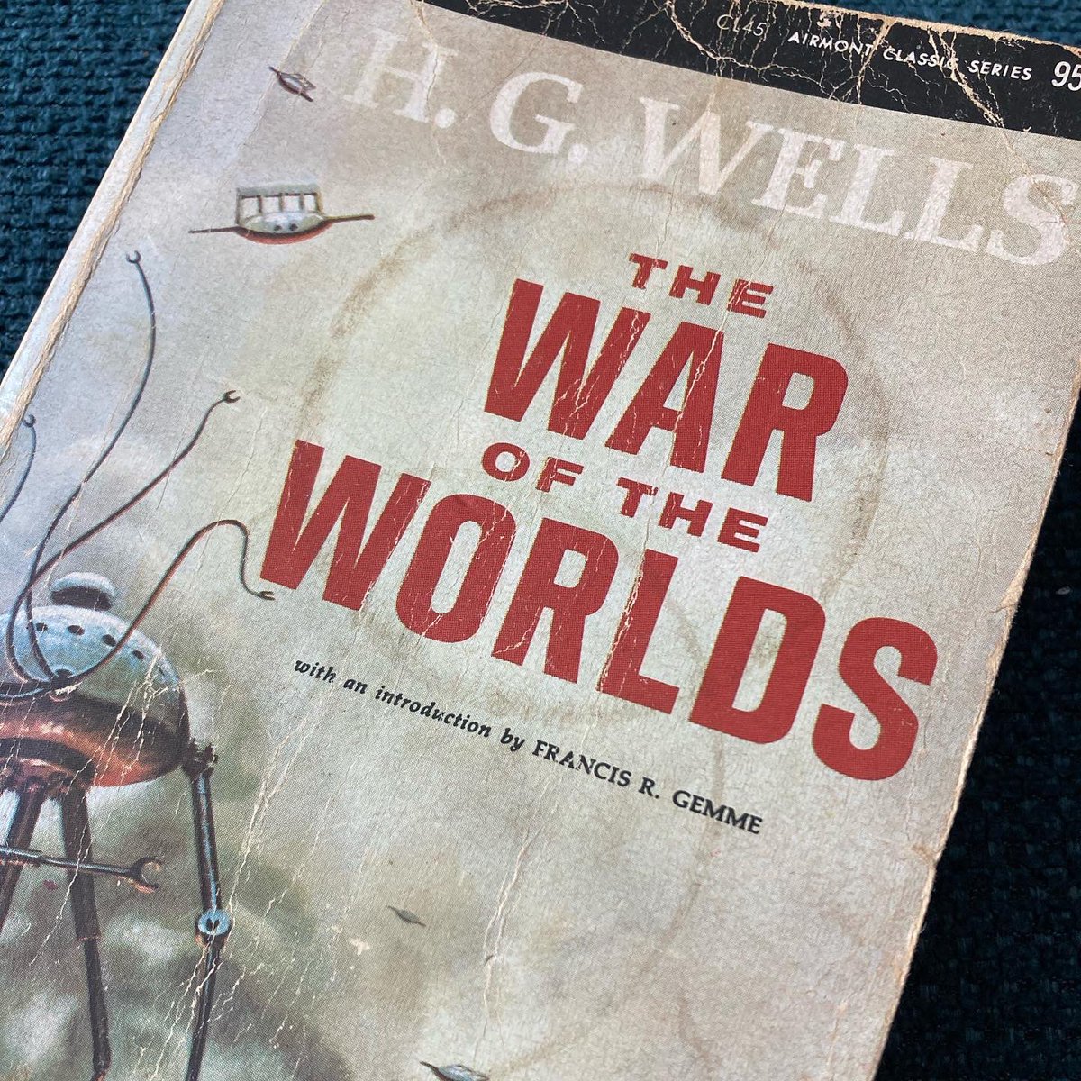 Inside a War of the Worlds book from 1964, a receipt for a Mars from 1998. Lovely stuff.