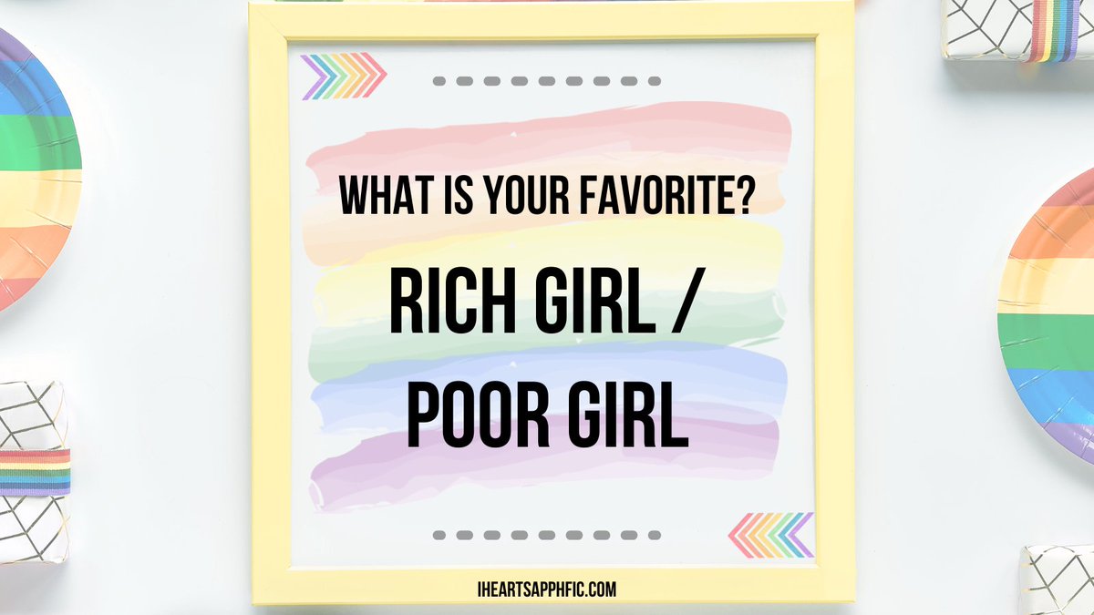 We asked readers to nominate their favorite #sapphic fiction featuring a rich girl /poor girl trope. Time to vote for the best of the best. Polls close July 23

The nominees include <a href="/blmillerauthor/">BL Miller</a> <a href="/ESpencerWrites/">Elle Spencer</a>

Vote Here: iheartlesfic.com/2022/06/30/vot…

#IHeartSapphFic #SapphicBooks