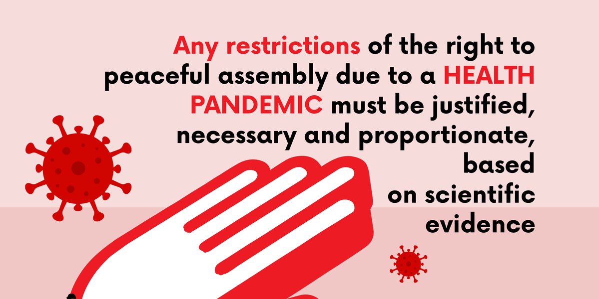 cvoule's tweet photo. On #Day5 of our #ProtectProtestRights campaign, take a look at some "crisis" situations during which States resort to repression against p protesters. 
 
States must remember that “irrespective of the existence of a crisis situation, they must protect #humanrights in protest”. https://t.co/txdoQcpa3U