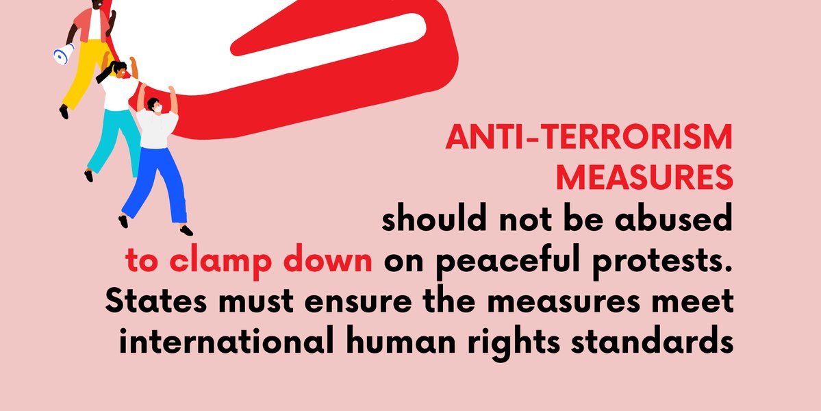 cvoule's tweet photo. On #Day5 of our #ProtectProtestRights campaign, take a look at some "crisis" situations during which States resort to repression against p protesters. 
 
States must remember that “irrespective of the existence of a crisis situation, they must protect #humanrights in protest”. https://t.co/txdoQcpa3U