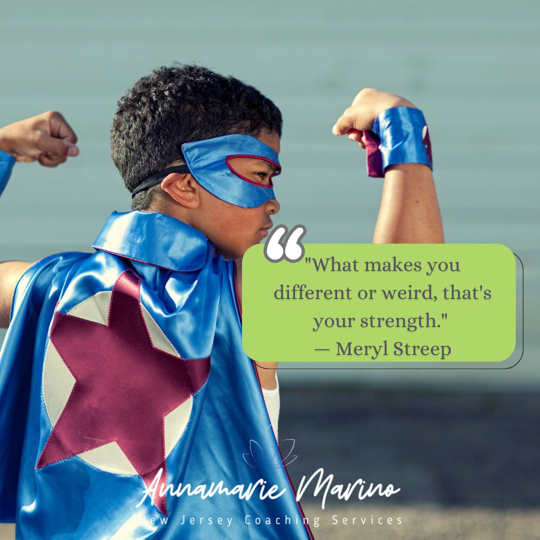 Use your strengths! No one else has your specific strengths. You are not broken or flawed. You are built for something no one else is! #newjerseycoaching
#adhdstrengths #youarestrong
 #adhdstrategies
#mindsetshifts
#appreciatieyourself
#adhdcoaching
#adhdcoachingforkids