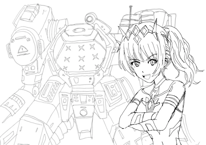宇宙ナナミの資料がなさすぎて
細部がわからないけどとりあえず描いた

#イラスト 
#wip 
#PGR 