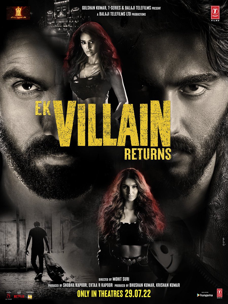 TheJohnAbraham's tweet photo. The Villain is here to take down all the heroes! 
#EkVillainReturns trailer out now! In cinemas this Villaintines Day- 29th July 2022. Tune in now:
https://t.co/D32JZjABWr

@arjunk26 @DishPatani @TaraSutaria #BhushanKumar #KrishanKumar @EktaaRKapoor @mohit11481 https://t.co/kDtg05bWZa