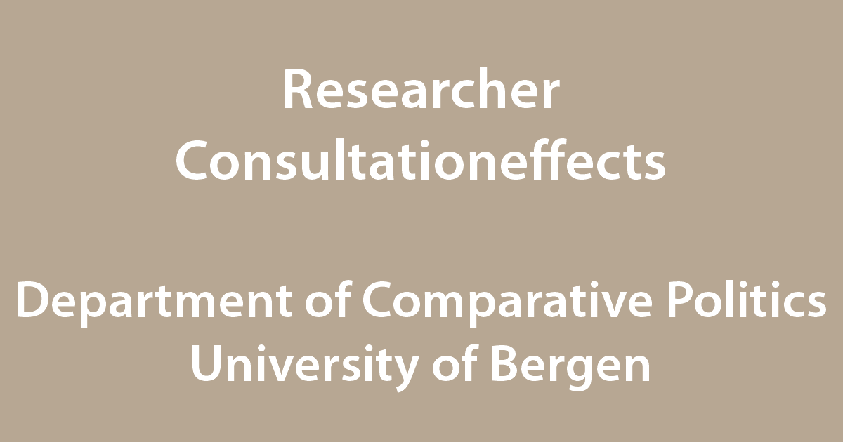 Join us! Researcher position available in 🇪🇺 ERC project CONSULTATIONEFFECTS led by Prof Adriana Bunea⏳ 2 August 2022
jobbnorge.no/en/available-j… 
<a href="/UiBsamfunn/">UiB Samfunn</a>