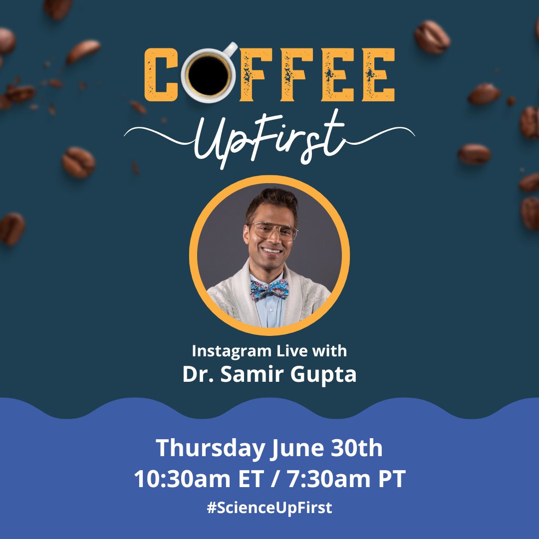 ScienceUpFirst's tweet photo. Is vaping really better for you than smoking? π¬
What can you do for healthier lungs? π«
Find out the answers to these (and more!) as we chat with @SammyG_MD in an hour!
β° 10:30am ET / 7:30am PT
#ScienceUpFirst https://t.co/8iQhd6mjtw