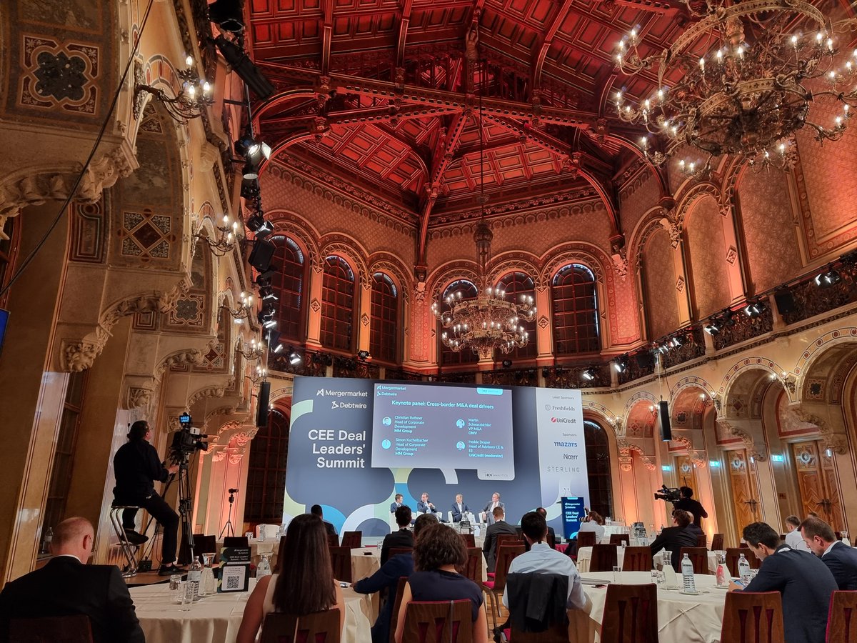 Rising interest rates are good for corporate M&amp;A investors. As result valuations will go down, yet companies stay cautious, so expect extended M&amp;A process.
#mergersandacquisitions #manda
#conference #vienna #investors #summit2022