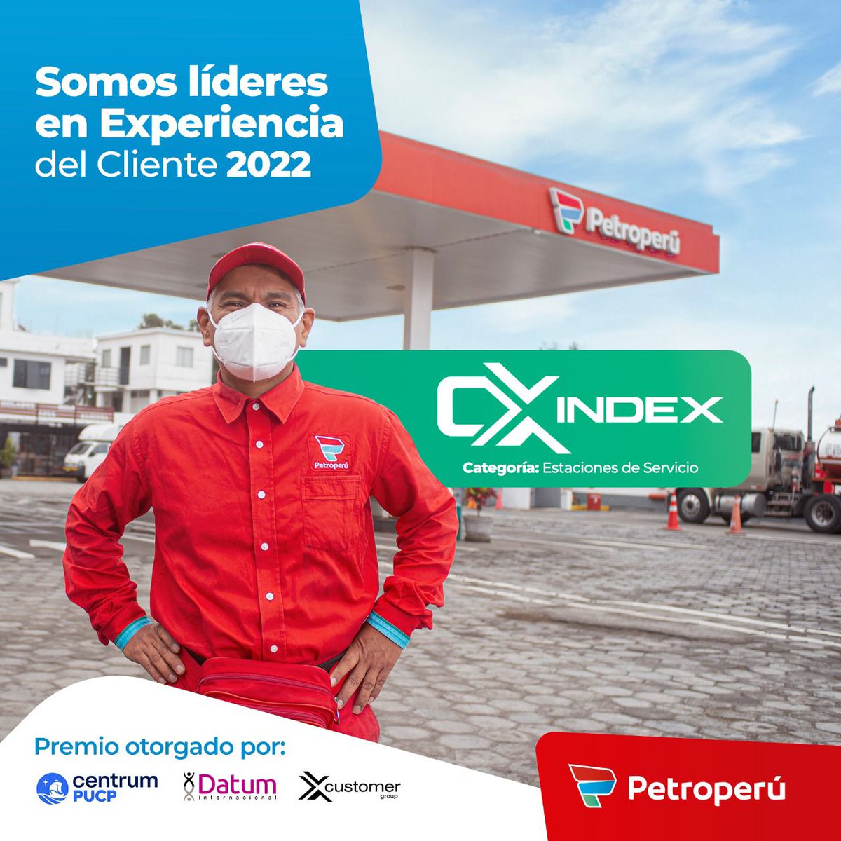 dianassan's tweet image. Mejorando siempre! Gracias al esfuerzo y compromiso diario de la familia #Petroperú, somos #1 en el Ranking #CXIndex, en la categoría Estaciones de Servicio ⛽ ¡Seguiremos compartiendo nuestra mayor energía para darle las mejores experiencias a nuestros clientes! 💪