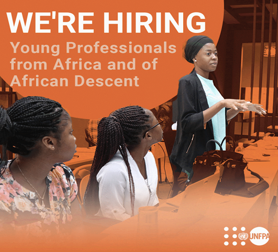 WomenNOWworld's tweet photo. The call for UNFPA's second cohort of Young Professionals from Africa and of African Descent (YPAD) has been re-opened!

 More information is available on https://t.co/oc1Ne2Yy4W https://t.co/QYn7CXVgFV