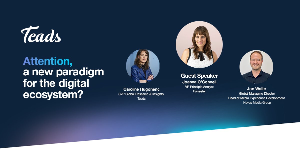 On July 12th we’ll be joined by <a href="/HavasMediaGroup/">Havas Media Group</a> and guest speaker @Forrester to discuss the importance of attention in order to deliver ad effectiveness and drive business results, for both advertisers and media owners.

Register for the session here: hubs.li/Q01fWBrW0