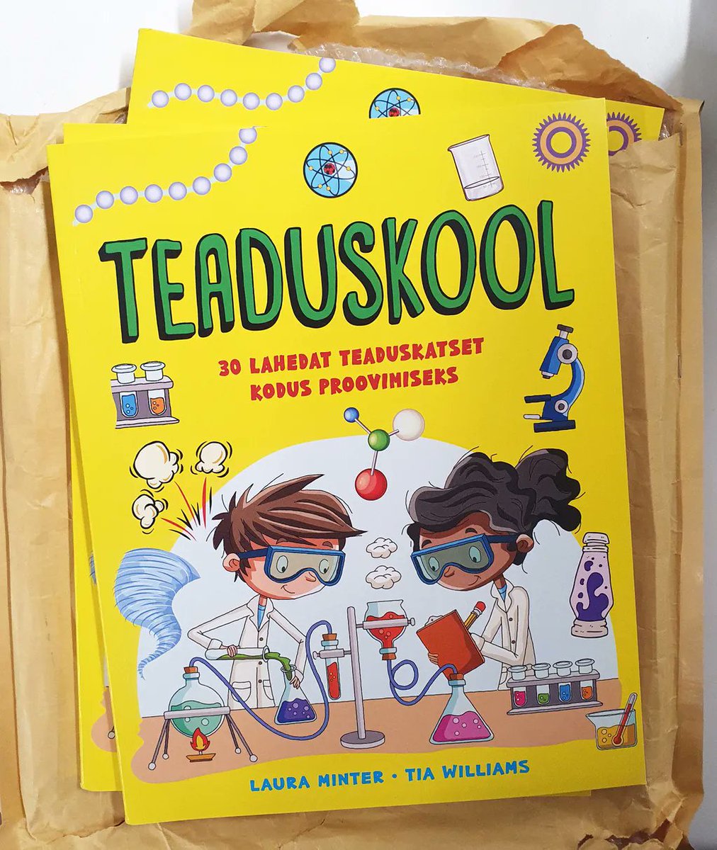 GMCbooks's tweet photo. Take a look at the #Estonian edition of #ScienceSchool by @LButtondiaries, published by #Koolibri. Teaching children about the basic principles of science through 30 exciting #experiments &amp; #crafts. #ForeignEdition #Translation #ScienceExperiments #LauraMinter #TiaWilliams https://t.co/koNcsiUvuM