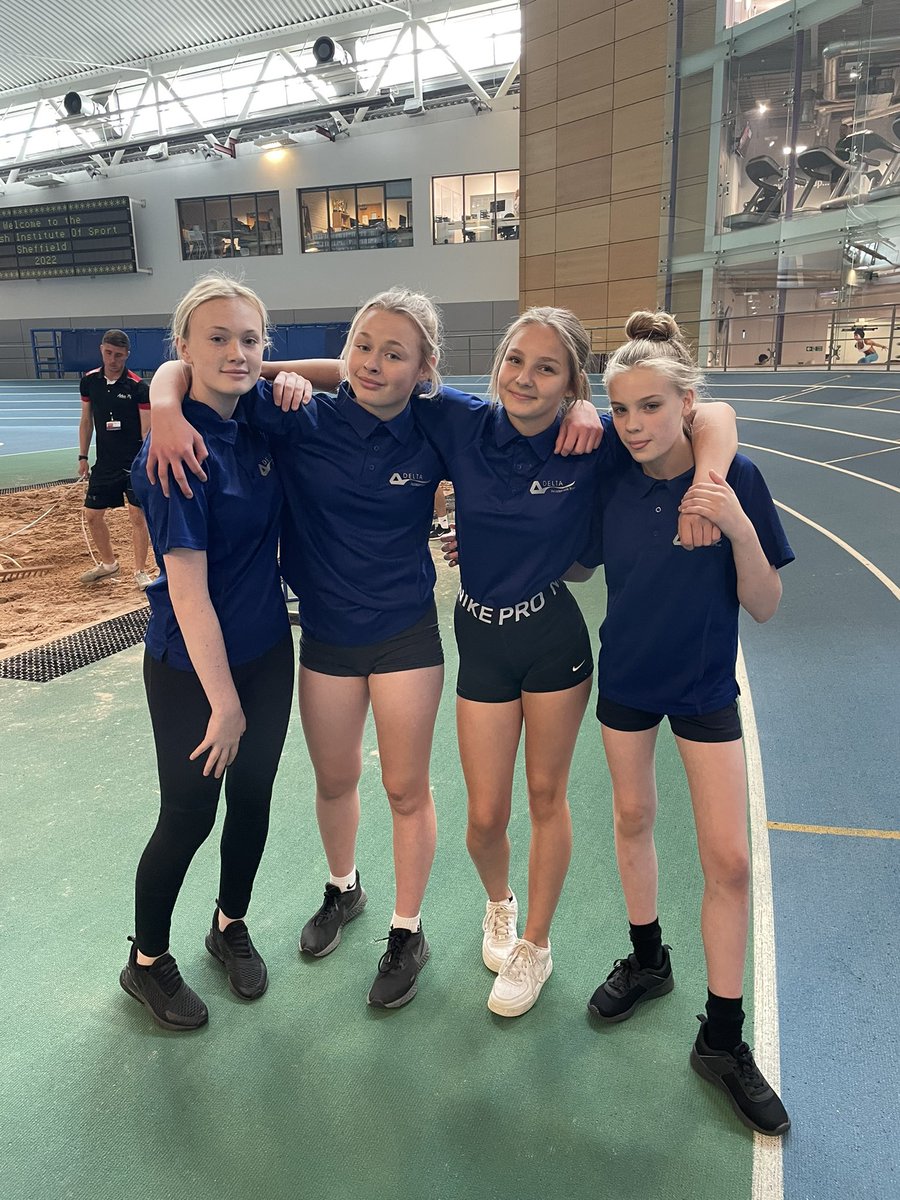 DartonacademyPE's tweet photo. Fantastic from these girls to finish 2nd in the 4x200m relay in the U15 race! A-mazing ππ»ππ»ππ» #deltagames #eis #sheffield https://t.co/pODslo9YDn