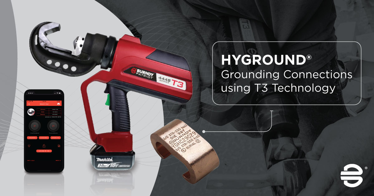 BURNDY’s HYGROUND® compression grounding solution has been around for 50+ years and has always been fully inspectable. Today BURNDY® offers a 5 year warranty when the connection is made using a BURNDY tool, die and connector combination. Discover more: hubs.ly/Q01fZh250
