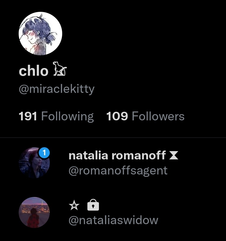 romanoffsagent's tweet photo. // me vs having purple/blue pfps in all my accs bc why not https://t.co/DoPqspVsHu