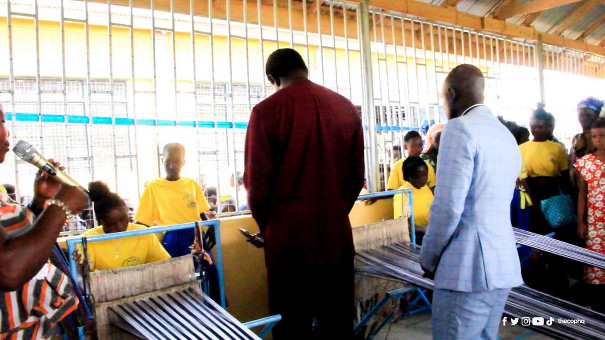 thecophq's tweet photo. .@thecophq currently has three smock-weaving centres at Zebilla, Bawku and Garu, with a total enrolment of 192. The Zebilla centre currently has 76 apprentices, 10 of whom are due for graduation.
#PENTSOS | #PossessingtheNations https://t.co/qk120G2jge