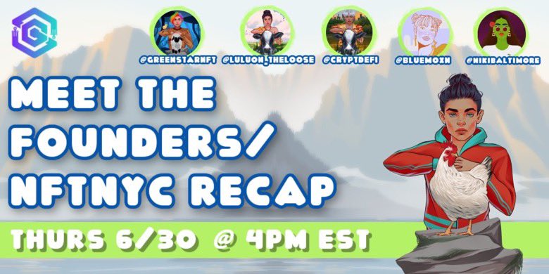 #shinegreen Green Star NFT presents… 

Our first ever space 🤯🎉 We’ll be doing a recap of NFT NYC through a #sustainability and #diversity lens with our guest speakers <a href="/bluem0xn/">Blue Moon</a> and <a href="/NikiBaltimore/">Niki Baltimore</a> 

Join the #regen4degen revolution 🪴

x.com/i/spaces/1yoJM…