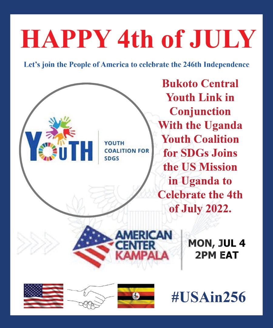 USEmbassyUganda's tweet image. On Monday #July4th, Americans around the 🌍 will celebrate the country's 264th #IndependenceDay. Join the @Youth4SDGsUg celebrations at the #AmericanCenterKampala for musical performances, poems, and brief remarks. To attend, sign up here &amp;gt;&amp;gt; forms.gle/bNdRjU9tB2aFmU…