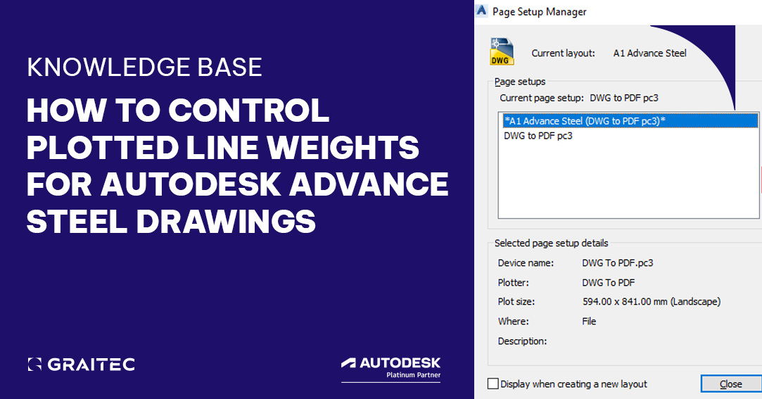 GRAITEC Group (@graitec_group) on Twitter photo If you use #Autodesk #AdvanceSteel, read this knowledge base article and find out how to control plotted line weights for drawings ➡️ hubs.la/Q01fZC7l0
#StructuralEngineers #StructuralDesign If you use #Autodesk #AdvanceSteel, read this knowledge base article and find out how to control plotted line weights for drawings ➡️ hubs.la/Q01fZC7l0
#StructuralEngineers #StructuralDesign