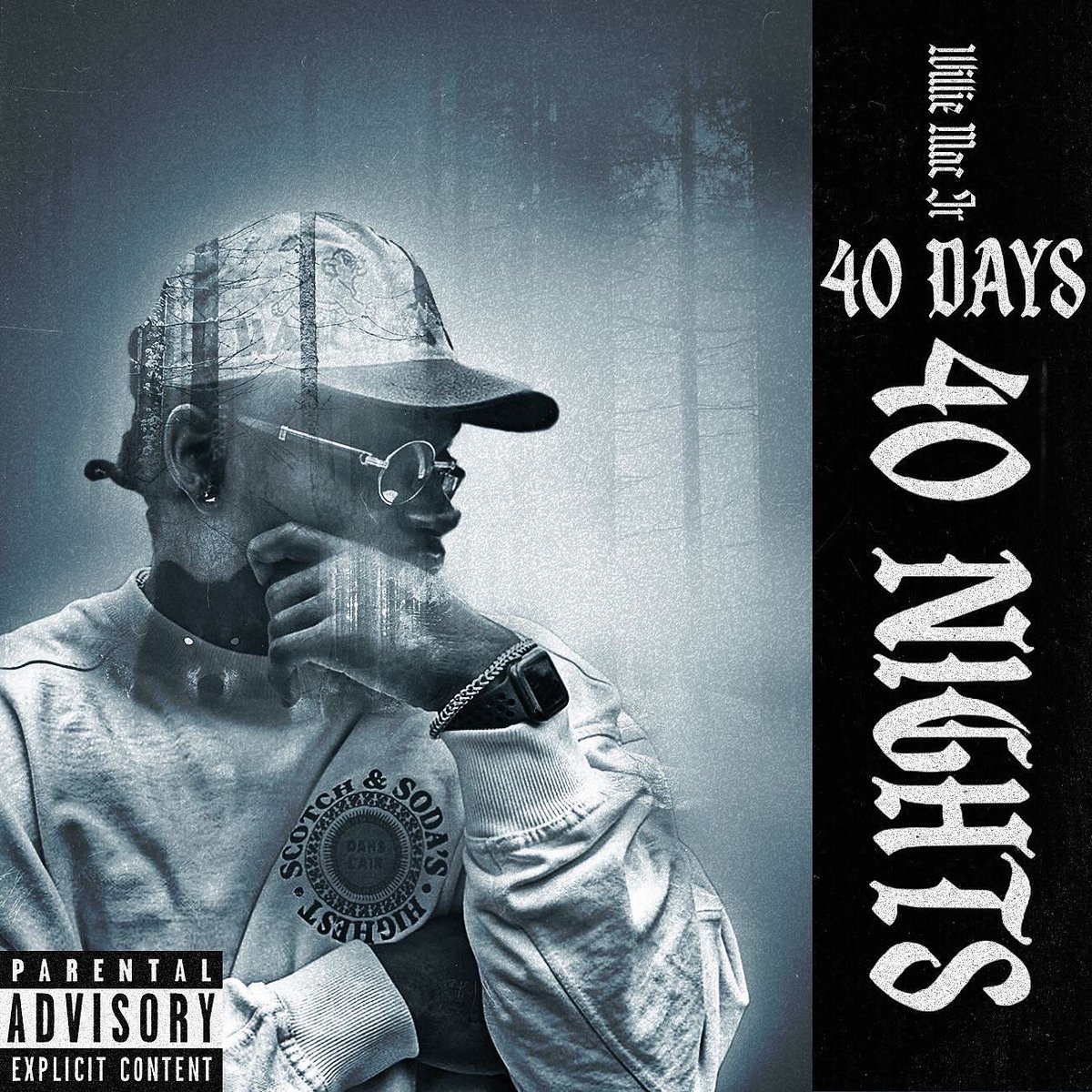 WillieMac_Jr's tweet photo. “40 days, 40 nights” The first single from my upcoming project releases at midnight on all platforms!! Can’t wait for y’all to hear it!! @Inc_Univ #SchoolofThought https://t.co/joblanQGC5