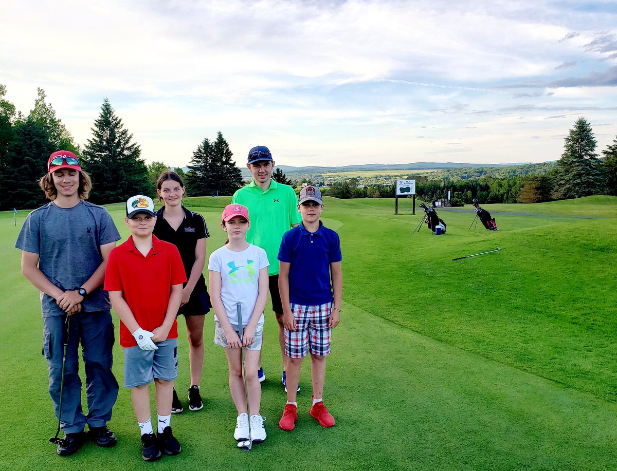This Group is working hard at  coveredbridgegolf.nb.ca They attend a 3 hr session weekly. We go to the range for an hour then an hour of chipping and an hour of putting. Seeing lots of improvement!
Nice work, keep it up!
<a href="/thegolfnb/">Golf New Brunswick</a> 
<a href="/GolfCanada/">Golf Canada</a> 
<a href="/mholmesgolf/">Michelle Holmes Golf</a>
#juniorgolf