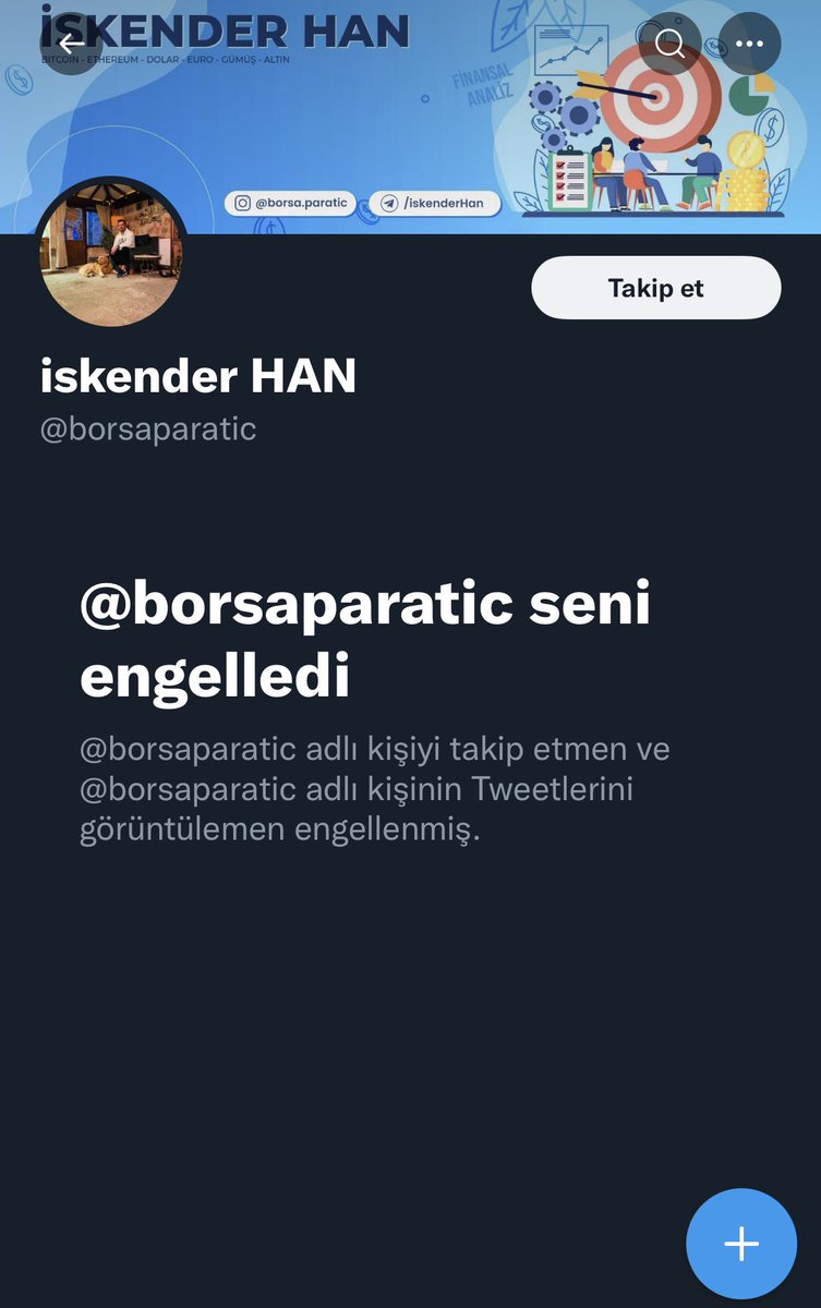 Yav matematik bilginde mi yok. Sanki hakaret ettik bir de engellemişsin @borsaparatic