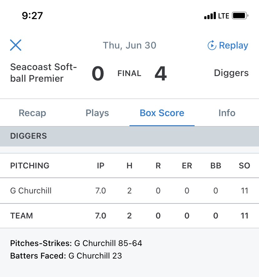Aurora Diggers U19/18U 🇨🇦🥎 (@auroradiggers06) on Twitter photo Our ladies are off to a good start at the <a href="/TNTTournaments/">TNT Tournaments</a> Summer Showcase winning our 1st 4-0.
Shout-out to <a href="/GraceC_2024/">Grace Churchill 2024 🇨🇦🥎</a> for a very efficient 7 innings- ‘atta way, left side!
<a href="/LegacyLegendsS1/">Legacy & Legends Softball</a> <a href="/Los_Stuff/">Carlos Arias</a> <a href="/CoastRecruits/">Coast 2 Coast Recruits</a> <a href="/D1Uncommitted/">Anthony Edwards</a> <a href="/BoostSoftball/">Recruiting Boost Softball</a> Our ladies are off to a good start at the <a href="/TNTTournaments/">TNT Tournaments</a> Summer Showcase winning our 1st 4-0.
Shout-out to <a href="/GraceC_2024/">Grace Churchill 2024 🇨🇦🥎</a> for a very efficient 7 innings- ‘atta way, left side!
<a href="/LegacyLegendsS1/">Legacy & Legends Softball</a> <a href="/Los_Stuff/">Carlos Arias</a> <a href="/CoastRecruits/">Coast 2 Coast Recruits</a> <a href="/D1Uncommitted/">Anthony Edwards</a> <a href="/BoostSoftball/">Recruiting Boost Softball</a>