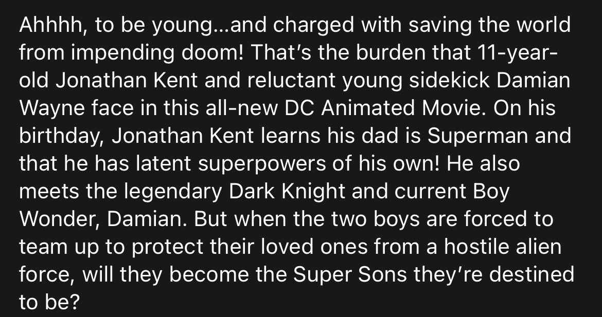 redeemedrobin's tweet photo. Jon Kent is 11! This is really amazing! Finally back to the real Jon Kent! 
#SuperSons #BattleOfTheSuperSons https://t.co/zN5bYHOuXb