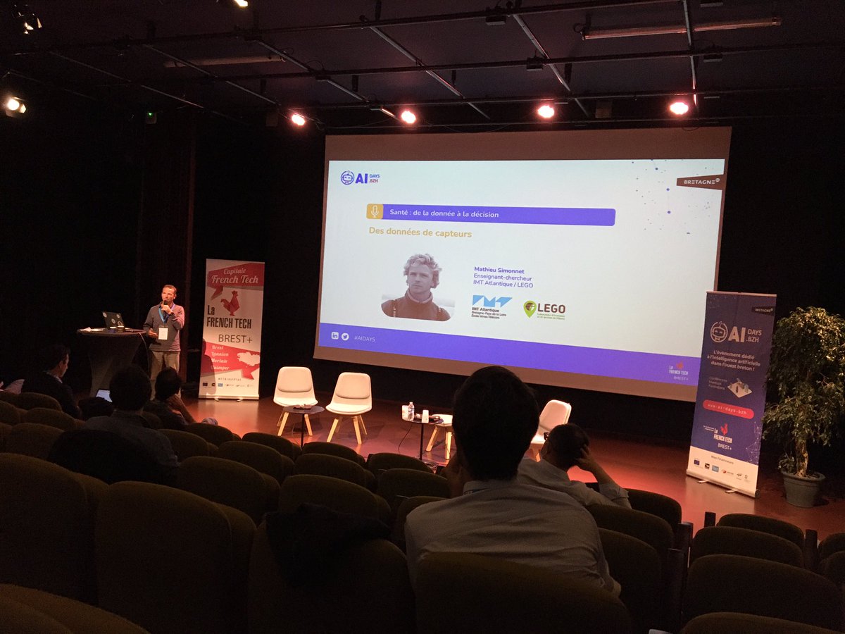 Tremenbert's tweet photo. Les experts IA @IMTAtlantique en force aux #AIDays @FTBrestPlus @Philippe_Lenca @y_haralambous @fanch_rousseau @MatSimonnet https://t.co/0qrYmT5mc6