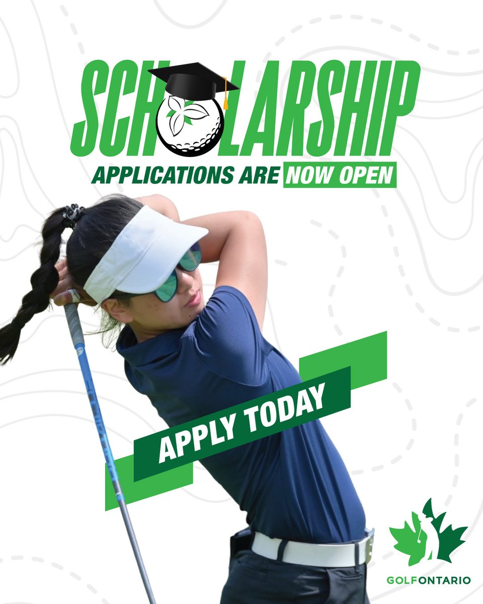 📢 ICYMI: Applications for 2022 Golf Ontario #scholarships are open to candidates pursuing full-time post-secondary studies! 📚

Visit the link below and APPLY TODAY!

gao.ca/financial-assi…