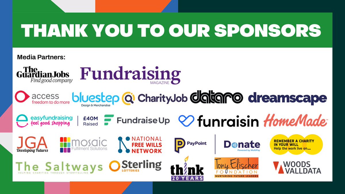#CIOFFC starts on Monday next week! Ahead of Fundraising Convention, we'd like to thank all the fantastic sponsors and exhibitors who have made it possible. You can learn more about them all here: ciof.org.uk/convention/spo…