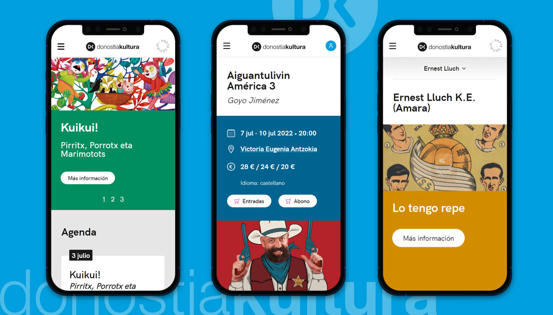 Relanzamiento del portal <a href="/donostiakultura/">Donostia Kultura</a> adaptado a las tecnologías, pantallas y tendencias de consumo de las personas usuarias, con un diseño actual y una estructura de contenidos validada por diversos test de usuario. 

Ficha del proyecto: ow.ly/MXTb50JLBCi