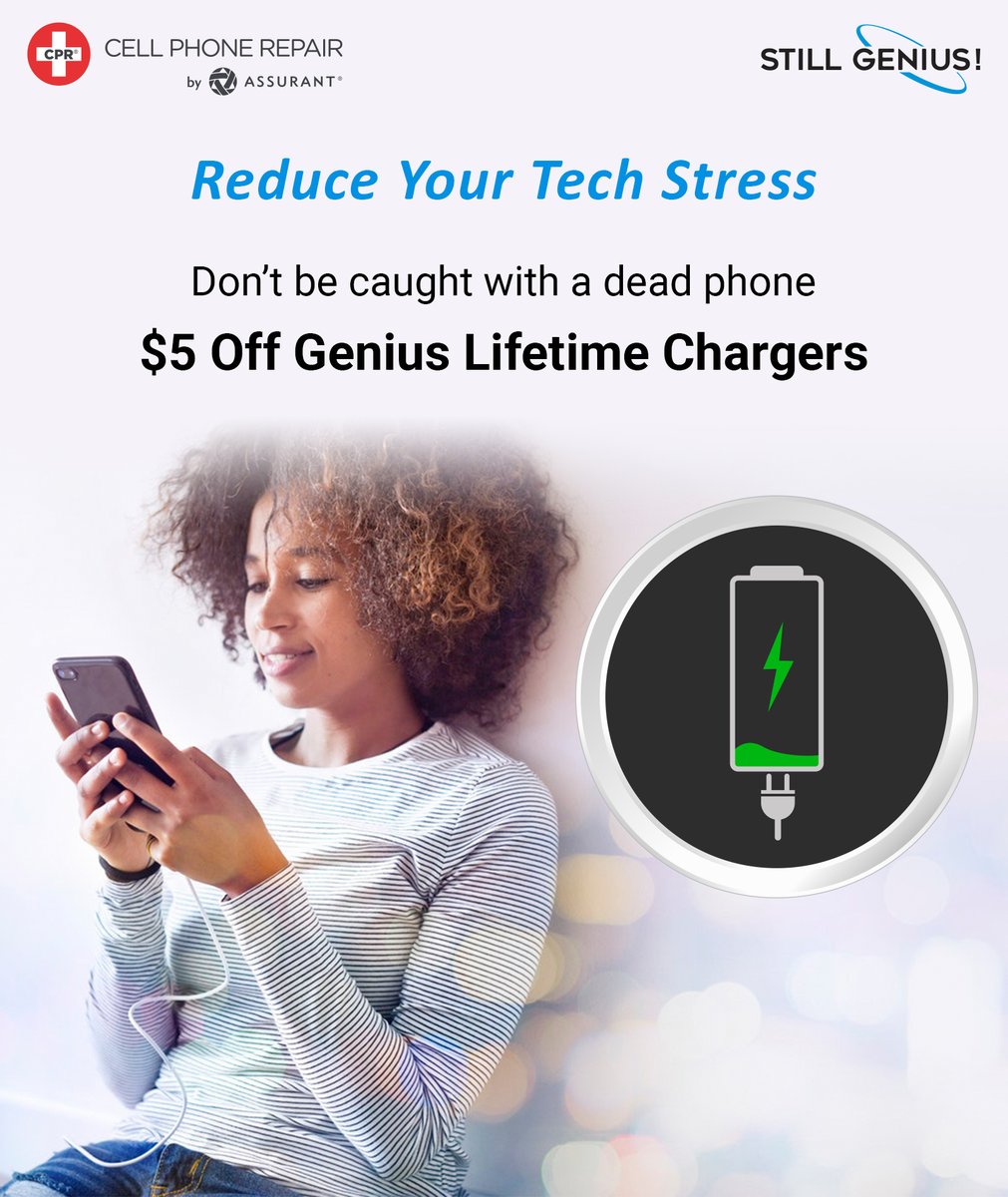 Geniuscellfie's tweet photo. You can never have too many chargers in the house! Stop into your nearest GeniusCPR location for $5 off Genius Lifetime Chargers. #GeniusCPR #Smartphone #tablets #charger https://t.co/hHgnMGswjJ