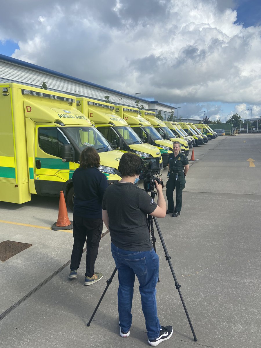 A great morning filming footage for our corporate video 🎥 #westmidlandsambulance #popcornmedia #terrafix #technology #missioncritical #communications