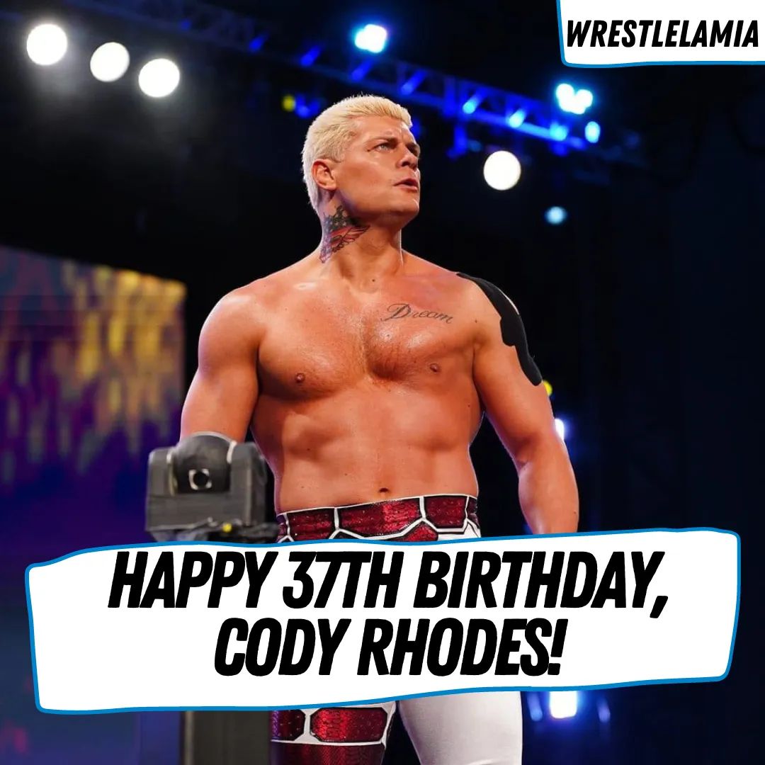 Happy 37th Birthday to current WWE superstar, Cody Rhodes. 