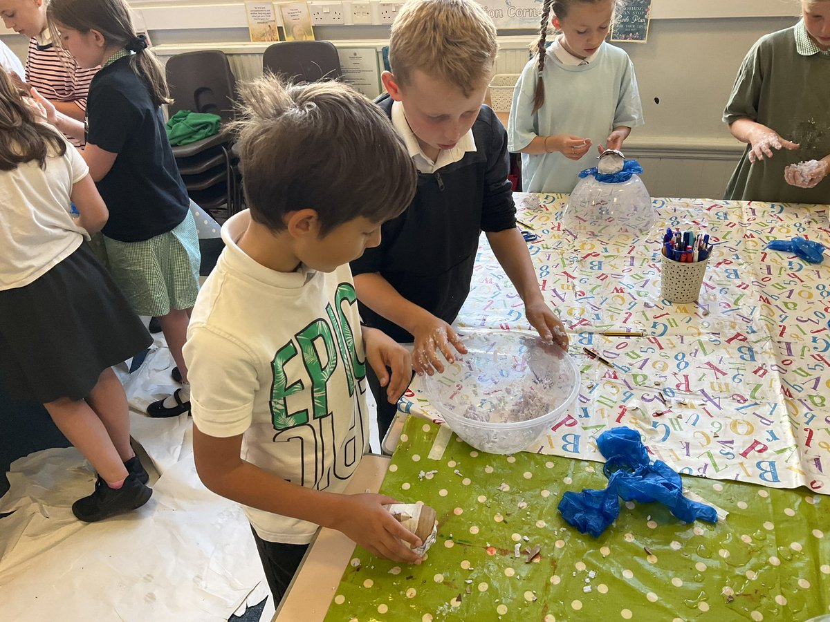 We had a fantastic day with <a href="/nonaffart/">NONaffArt CIC</a> today, creating paper clay models <a href="/cwprimary/">CW Primary School</a>