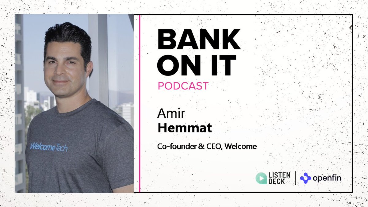 Episode🎙️522 <a href="/AmirHemmat/">AmirHemmat</a> from <a href="/WelcomeTechUS/">Welcome Tech</a> VIA #BankOnItPodcast produced by #ListenDeck #Podcast &amp; #Video📽️#Production.

Check it out.👇
listendeck.com/episode-522-am…
