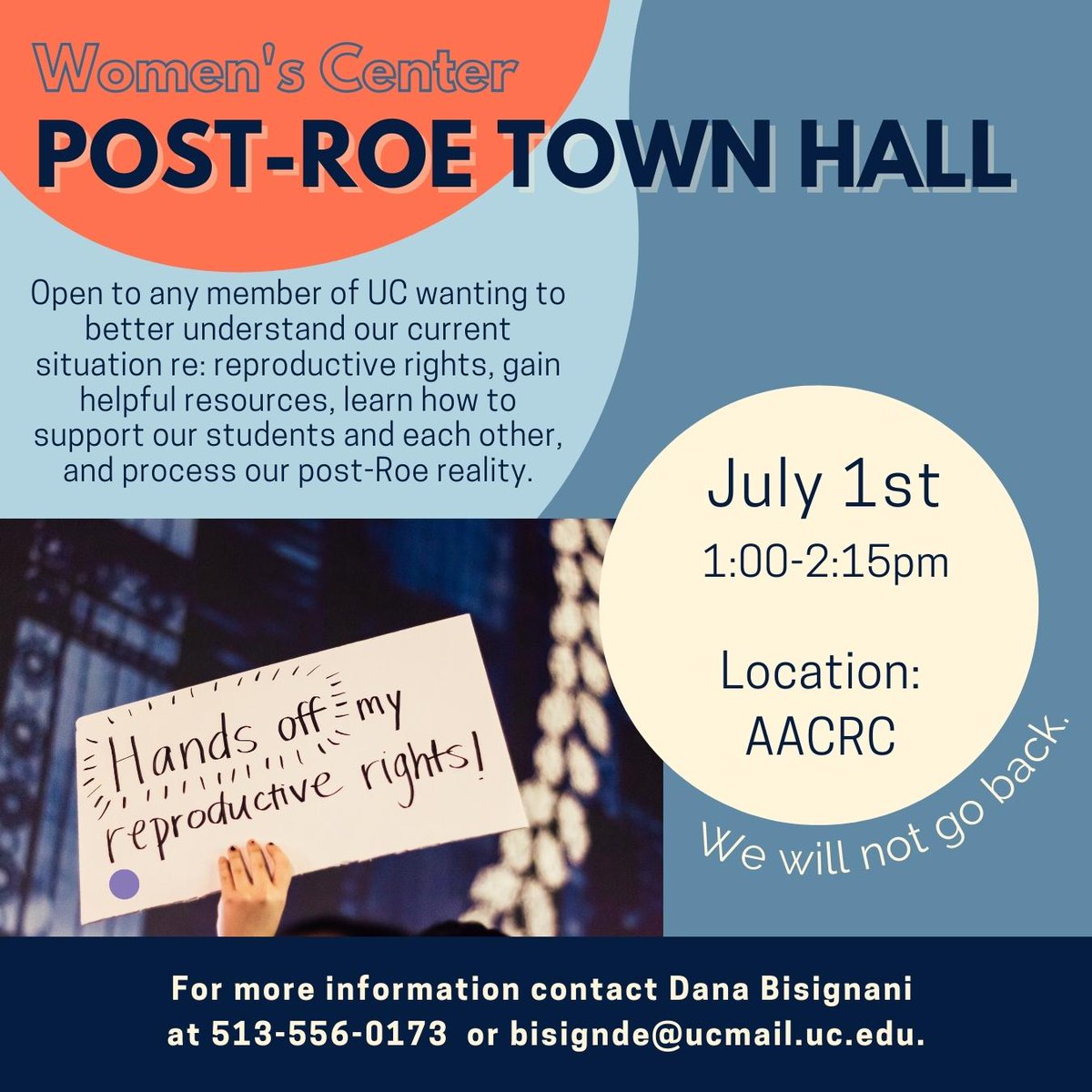 We're excited that Taylor Albright, a <a href="/PPSWO/">Planned Parenthood Southwest Ohio Region</a> <a href="/PPGreaterOH/">Planned Parenthood of Greater Ohio</a> organizer, will be joining us for our Post-Roe Town Hall tomorrow 7/1 to answer your questions <a href="/ucAACRC/">The AACRC</a>. Join us in person or on Facebook live @UCiWomensCenter. <a href="/UCGenAction/">UC Generation Action</a> <a href="/UCStudentGov/">UC Student Government</a> <a href="/staff_uc/">UC Staff Senate</a>