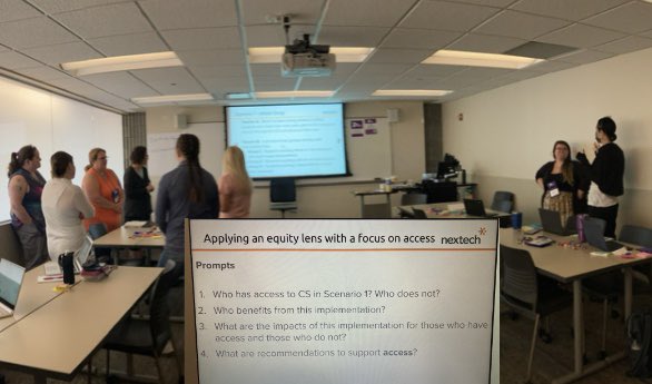 Difficult but needed conversations about classroom scenarios we see or even create ourselves. How do we make our CS experiences equitable? @csteachersorg @nextech @IndianaCSTA #CSPDWeekIN #CSequity #CSforAll