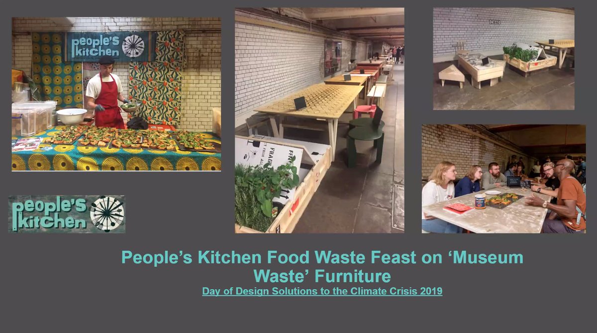 JuliesBicycle's tweet image. The @V_and_A took this recycling &amp;amp; repurposing to another level &amp;amp; created furniture made from reclaimed crates to make multi-functional tables &amp;amp; benches for community groups. Some of the furniture was used to host a food waste feast with @MadeUpKitchen.

#CreativeClimateAction