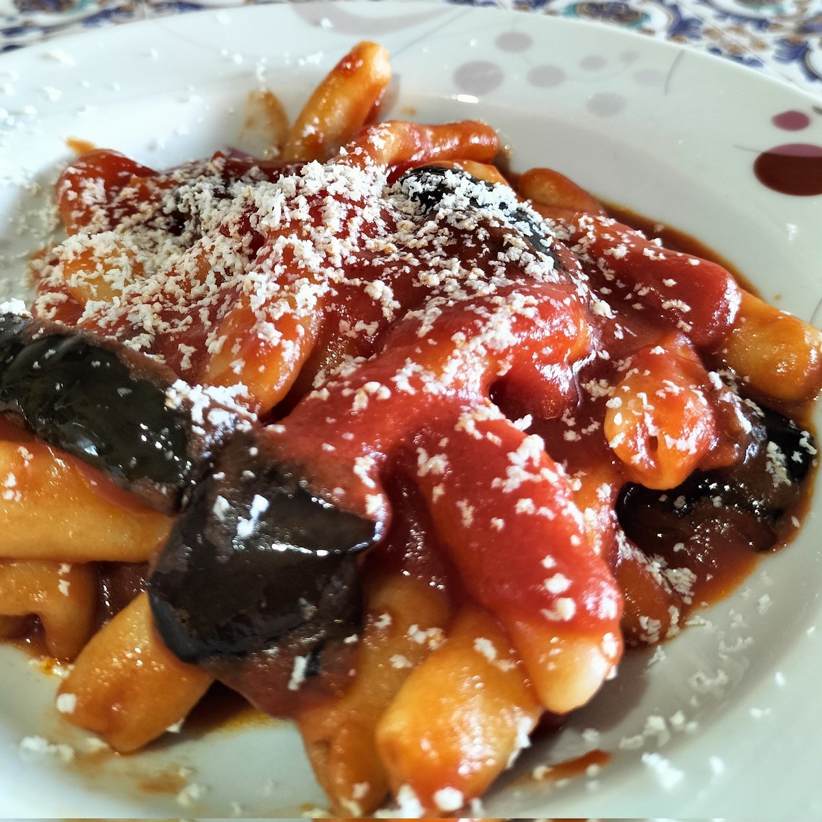 Maccheroni al ferretto alla Norma #Pasta #Siciliabedda❤️