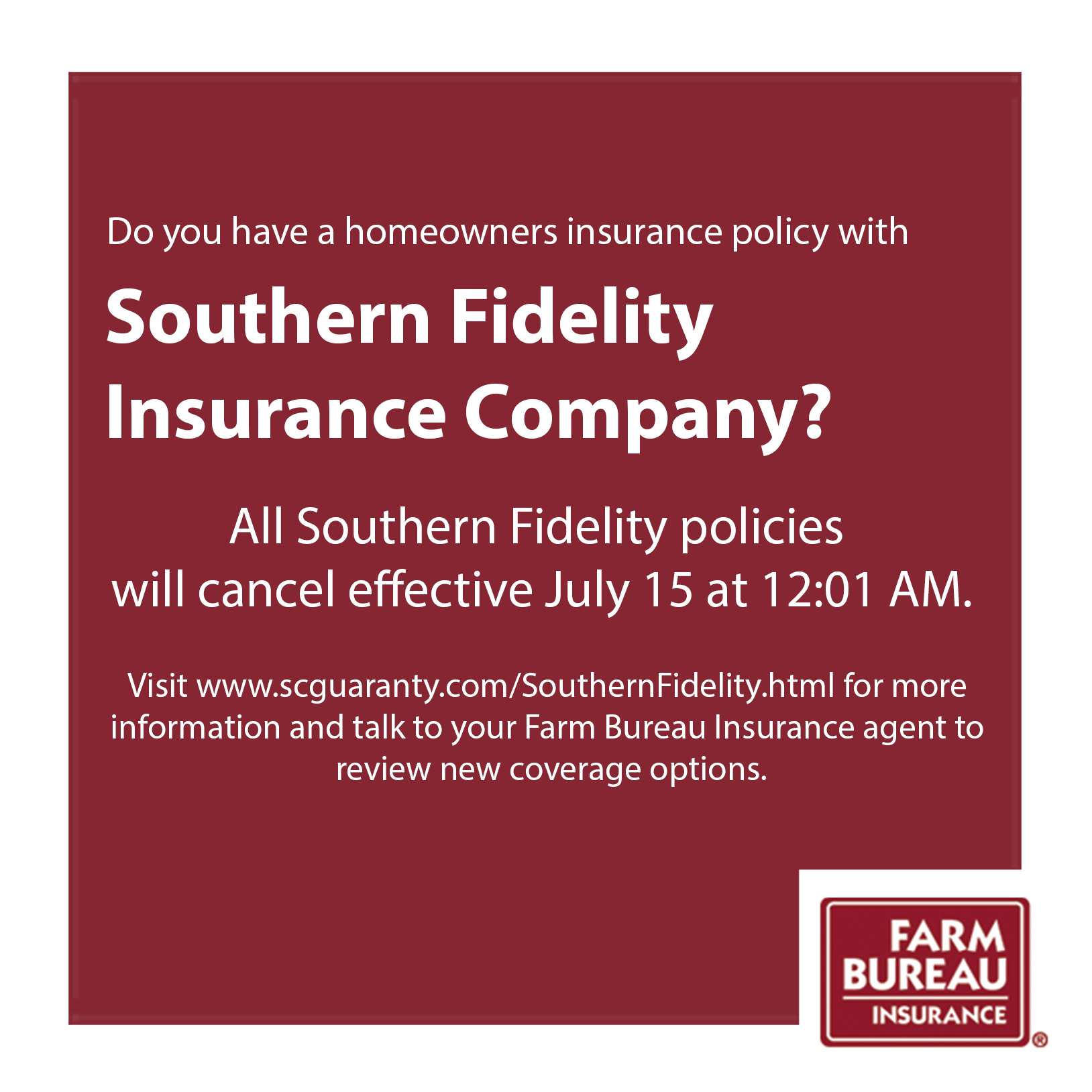 Farm Bureau Insurance of South Carolina on Twitter "If you had a